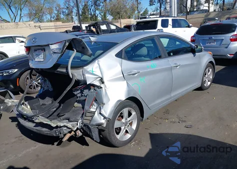 2013 Hyundai Elantra Gls z USA, uszkodzony, nr VIN 5NPDH4AEXDH402399